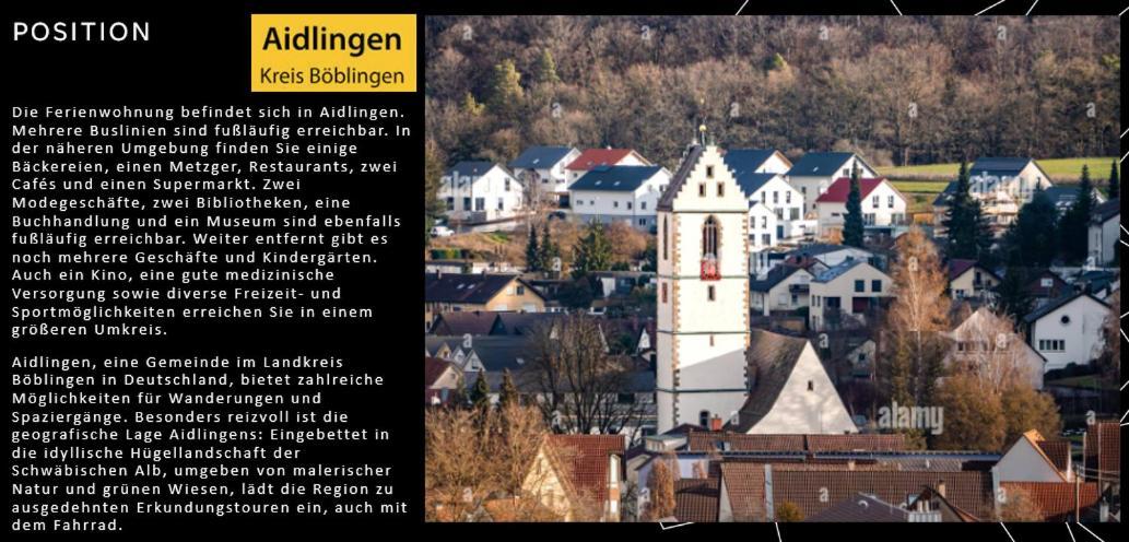 Willkommen Im Casa Felice, Der Wohlfuehl Oase Mit Balkon, 4 Betten Und Homeoffice Platz Aidlingen Exteriér fotografie